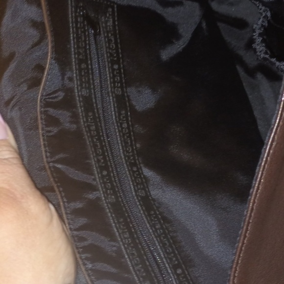 NWT Brown Leather Satchel Flap Closure Shoulder bag - Picture 6 of 8